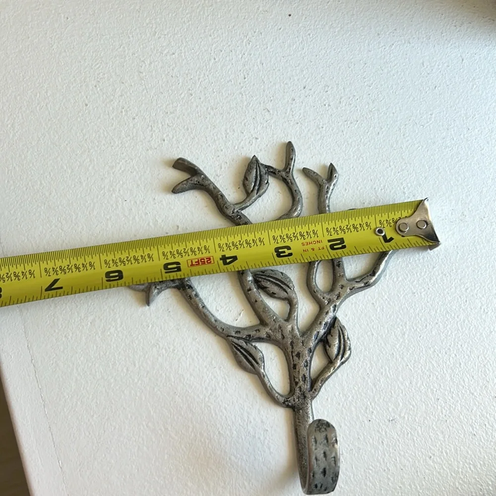 Vintage Metal leaf wall decor hanging hook